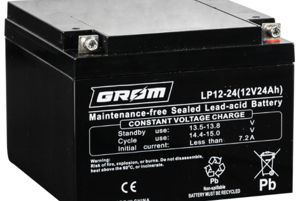 Ogłoszenie - Akumulator GROM LP12-24 12V 24Ah - Gdynia - 180,00 zł