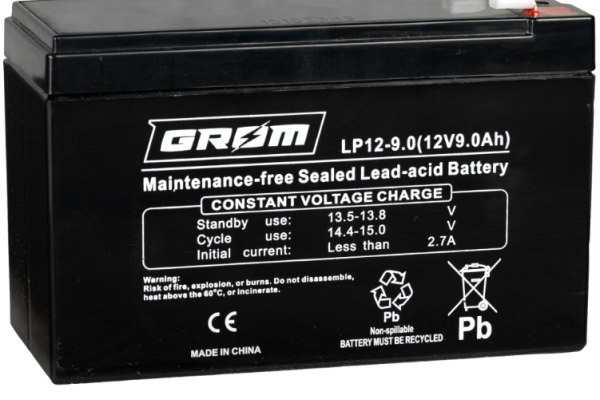 Ogłoszenie - Akumulator GROM LP12-9.0 12V 9Ah - Gdynia - 79,00 zł