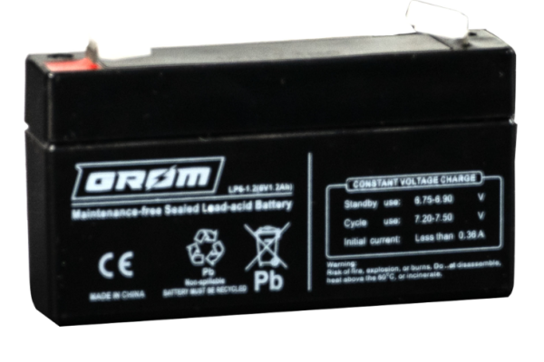 Ogłoszenie - Akumulator GROM LP6-1.2 1.2Ah 6V - Gdynia - 35,00 zł
