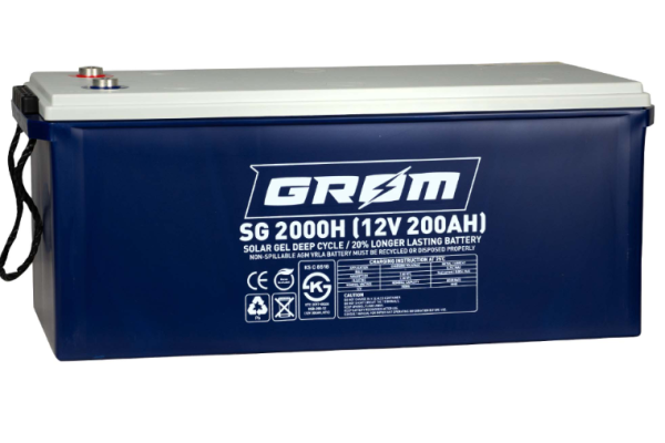 Ogłoszenie - Akumulator GROM SOLAR GEL 12V 200Ah SG2000H - Gdynia - 1 550,00 zł