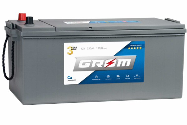 Ogłoszenie - Akumulator GROM Premium 230Ah 1300A EN LEWY PLUS - Gdynia - 1 080,00 zł