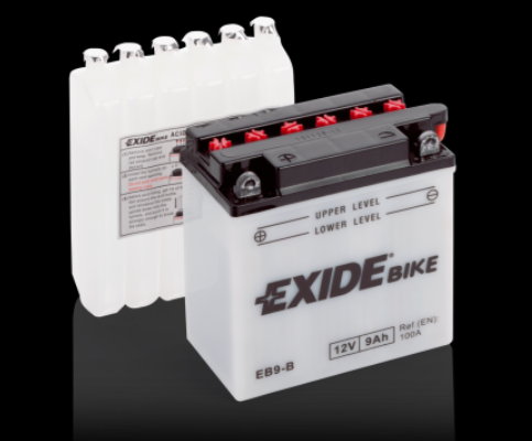 Ogłoszenie - Akumulator motocyklowy EXIDE EB9-B YB9-B 12V 9Ah 100A EN L+ - Gdynia - 145,00 zł