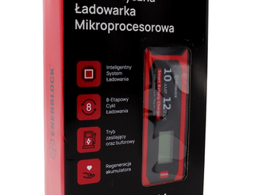 Ogłoszenie - Automatyczna ładowarka mikroprocesorowa Enerblock 12V 10A AGM GEL EFB - Kościerzyna - 319,00 zł