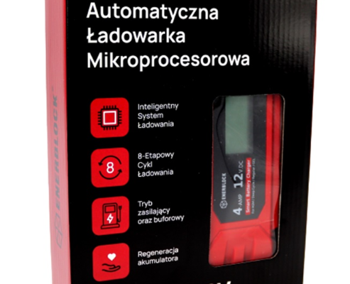 Ogłoszenie - Automatyczna ładowarka mikroprocesorowa Enerblock 12V 4A AGM GEL EFB - Kościerzyna - 169,00 zł