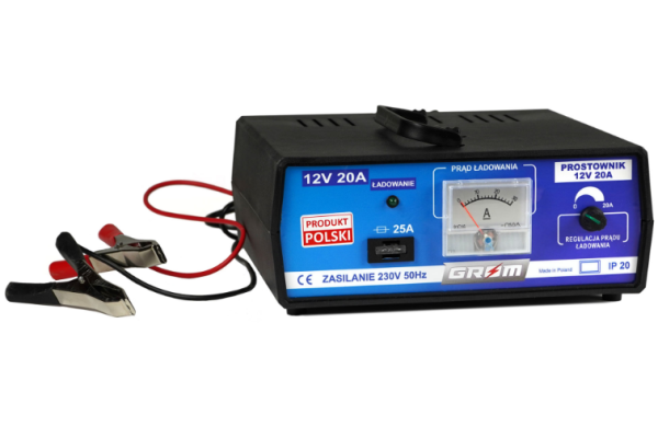 Ogłoszenie - Prostownik z regulacją ładowania GROM 12V 20A - Kościerzyna - 290,00 zł