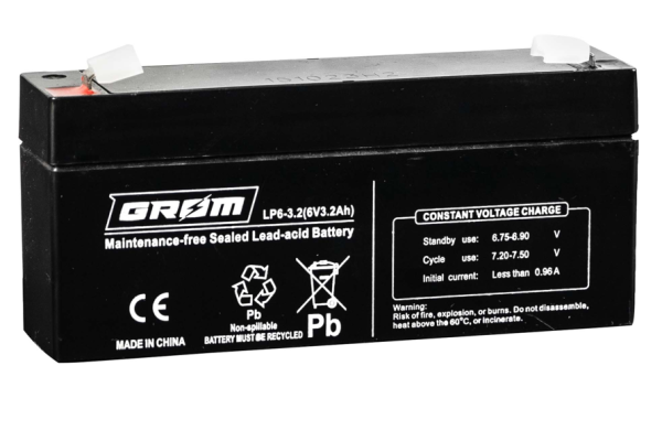 Ogłoszenie - Akumulator GROM 3.2Ah 6V LP6-3.2 - Konin - 35,00 zł