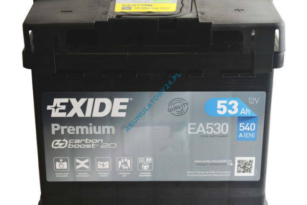 Ogłoszenie - Akumulator 53Ah 540A Exide Premium - Darmowy dowóz i wymiana - Szczecin - 300,00 zł