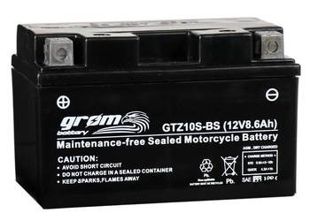 Ogłoszenie - Akumulator GROM GTZ10S-BS YTZ10S-BS 12V 8.6Ah 160A L+ - Zgierz - 170,00 zł