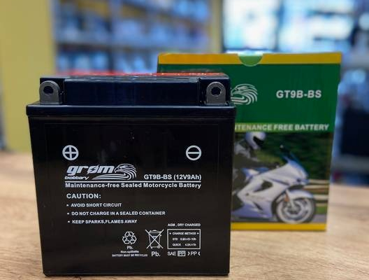 Ogłoszenie - Akumulator 9Ah 120A L+ motocyklowy GROM GT9B-B YT9B 12V - Piotrków Trybunalski - 140,00 zł