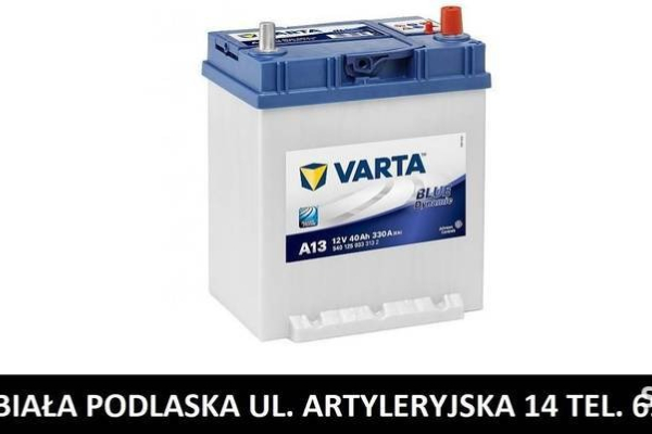 Ogłoszenie - Akumulator 40Ah 330A P+ Japan VARTA Blue Dynamic A13 - Biała Podlaska - 245,00 zł