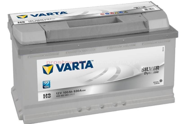 Ogłoszenie - Akumulator VARTA Silver H3 100Ah 830A Specpart Szczecin - Szczecin - 560,00 zł