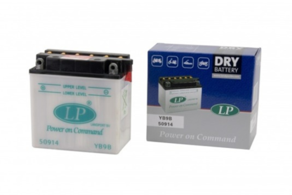 Ogłoszenie - Akumulator motocyklowy 9Ah 80A Landport YB9B MA 12V - Elbląg - 109,00 zł