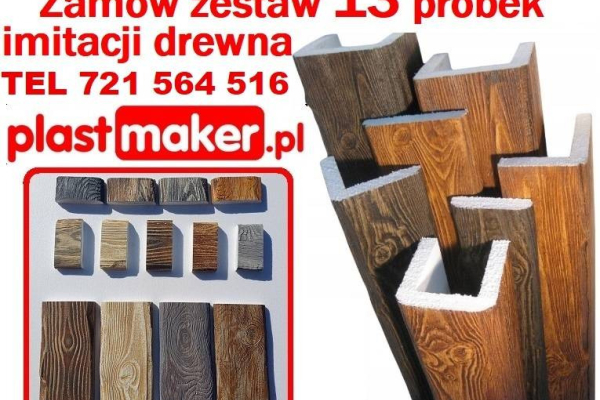 Ogłoszenie - belki rustykalne sufitowe maskownice NA WYMIAR drewna fake wood elastyczna deska - 33,00 zł