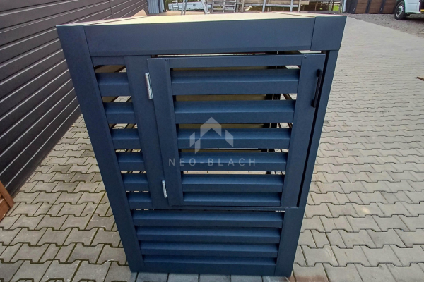 Ogłoszenie - Osłona pompy ciepła 70x70x110 cm antracyt Zabudowa NB414 - Ciechanów - 2 450,00 zł