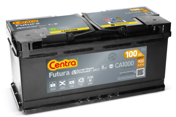 Ogłoszenie - Akumulator 100Ah 900A EN Prawy plus Centra Futura - Zduńska Wola - 450,00 zł