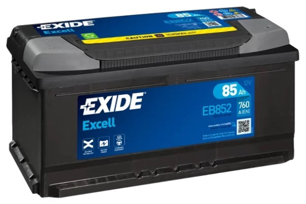 Ogłoszenie - Akumulator 85Ah 760A EN Exide Excell  PRAWY PLUS - Piotrków Trybunalski - 450,00 zł