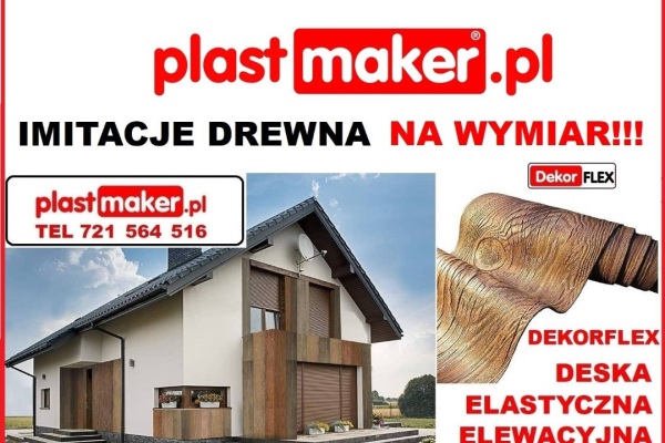 Ogłoszenie - belki rustykalne sufitowe maskownice NA WYMIAR drewna fake wood elastyczna deska - 33,00 zł