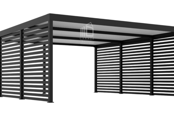 Ogłoszenie - CarPort PREMIUM - Wiata samochodowa 6x5,7 Antracyt Zabudowa - ID951 - Łowicz - 27 700,00 zł