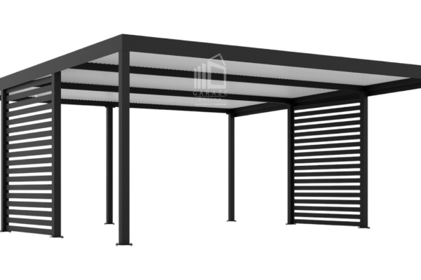 Ogłoszenie - CarPort PREMIUM - Wiata samochodowa 6x5 Antracyt Zabudowa - ID953 - Zgorzelec - 19 800,00 zł