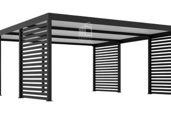 Ogłoszenie - CarPort PREMIUM - Wiata samochodowa 6x5,5 Antracyt Zabudowa - ID950 - Kwidzyn - 18 600,00 zł