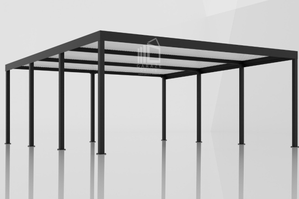 Ogłoszenie - CarPort PREMIUM - Wiata samochodowa 6x5,5 Antracyt - ID952 - Ruda Śląska - 19 290,00 zł