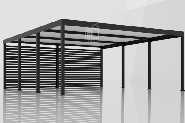 Ogłoszenie - CarPort PREMIUM - Wiata samochodowa 6x5,5 Antracyt Zabudowa - ID954 - Kostrzyn nad Odrą - 22 950,00 zł