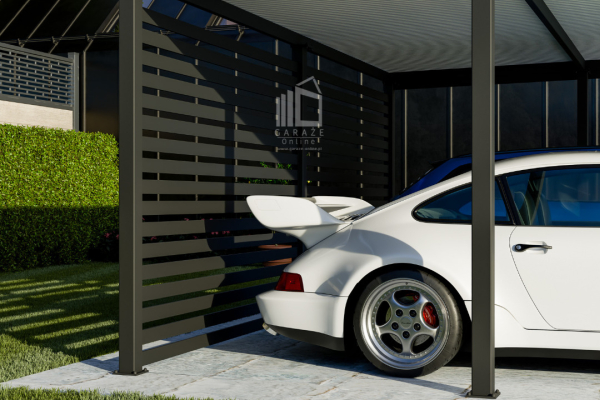 Ogłoszenie - CarPort PREMIUM - Wiata samochodowa 6x5,5 Antracyt Zabudowa - ID954 - Kostrzyn nad Odrą - 22 950,00 zł
