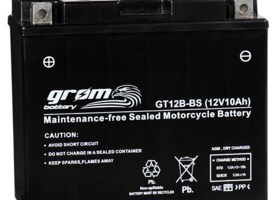 Ogłoszenie - Akumulator GT12B-BS YT12B-BS 12V 10Ah 180A L+ Grom - Gdańsk - 180,00 zł