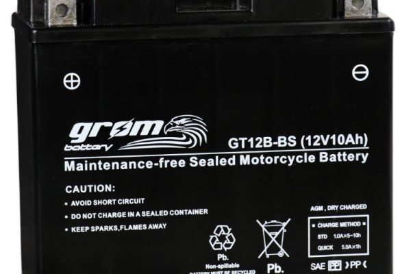 Ogłoszenie - Akumulator 10Ah 180A motocyklowy GROM GT12B-BS YT12B-BS 12V L+ Olsztyn Kętrzyńskiego 8 668x648x053 - Olsztyn - 180,00 zł