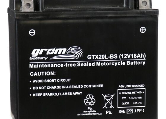 Ogłoszenie - Akumulator GTX20L-BS YTX20L-BS 12V 18Ah 270A P+ Grom - Gdańsk - 240,00 zł
