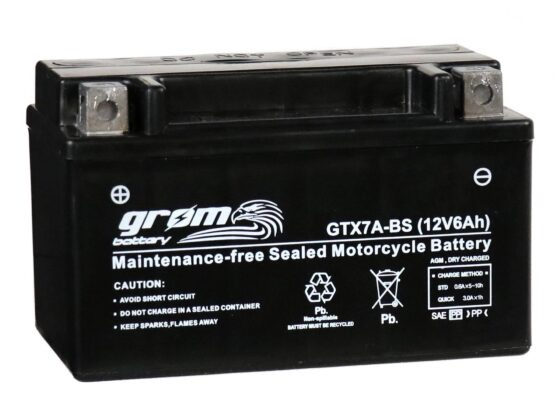 Ogłoszenie - Akumulator GTX7A-BS YTX7A-BS 12V 6Ah 120A L+ Grom - Gdańsk - 110,00 zł
