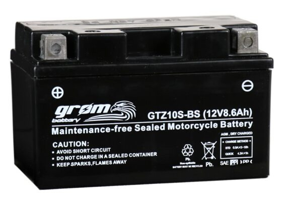 Ogłoszenie - Akumulator GTZ10S-BS YTZ10S-BS 12V 8.6Ah 160A L+ Grom - Gdańsk - 160,00 zł