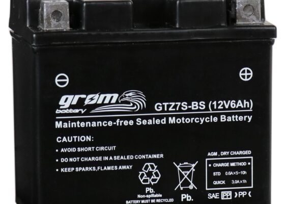 Ogłoszenie - Akumulator GTZ7S-BS YTZ7S-BS 12V 6Ah 120A P+ Grom - Gdańsk - 140,00 zł