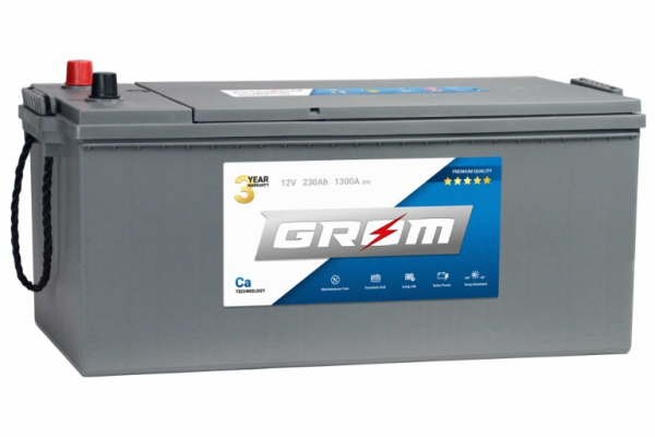 Ogłoszenie - Akumulator 230Ah 1300A GROM Premium EN LEWY PLUS Olsztyn Kętrzyńskiego 8 668x648x053 - Olsztyn - 1 080,00 zł