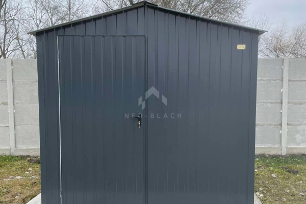 Ogłoszenie - Schowek - domek ogrodowy 2,5x2m - drzwi - okno - antracyt - dach dwuspadowy  NB437 - Szczecinek - 4 350,00 zł
