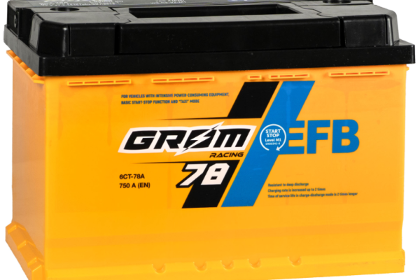 Ogłoszenie - Akumulator 78Ah 750A Grom Racing EFB wysoki P+ - Toruń - 550,00 zł