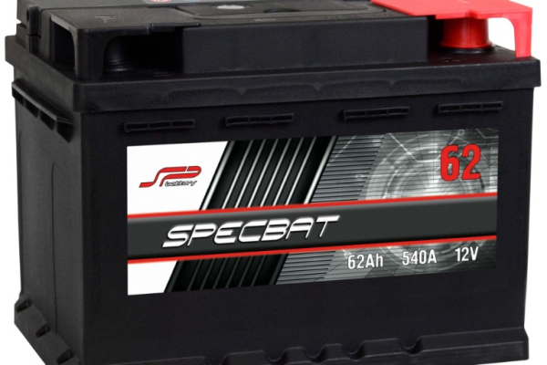 Ogłoszenie - Akumulator 62Ah 540A EN SPECBAT PRAWY PLUS wysoki - DARMOWY DOWÓZ I WYMIANA - Bełchatów - 239,00 zł