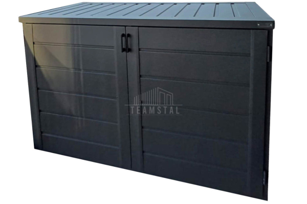 Ogłoszenie - Box rowerowy - Schowek na rower wózek 180x100  antracyt TS992 - Wrocław - 4 300,00 zł