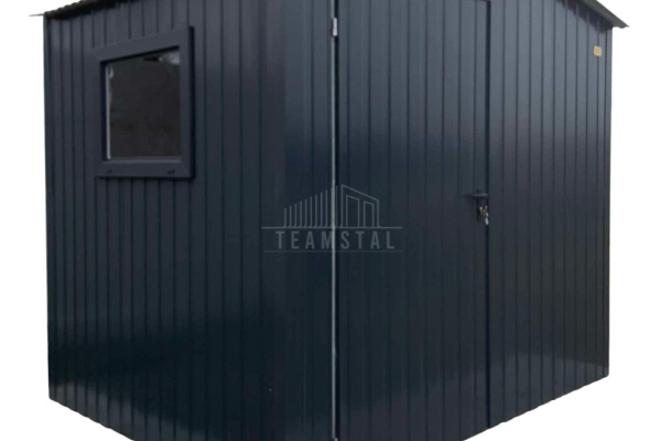 Ogłoszenie - Schowek - domek ogrodowy 2,5x2m - drzwi - okno - antracyt - dach dwuspadowy  TS1000 - Włocławek - 4 350,00 zł