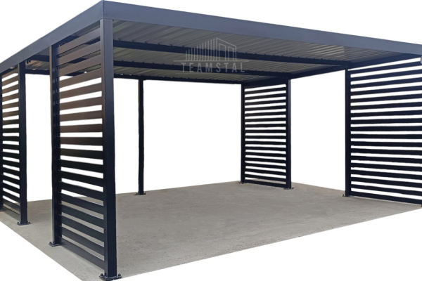 Ogłoszenie - CarPort PREMIUM - Wiata samochodowa 6x6 Antracyt - dodatkowa zabudowa TS1022 - Sieradz - 26 500,00 zł
