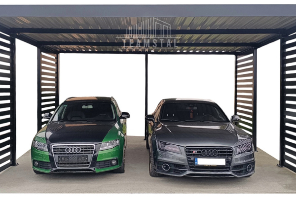 Ogłoszenie - CarPort PREMIUM - Wiata samochodowa 6x6 Antracyt - TS1023 - Turek - 21 000,00 zł