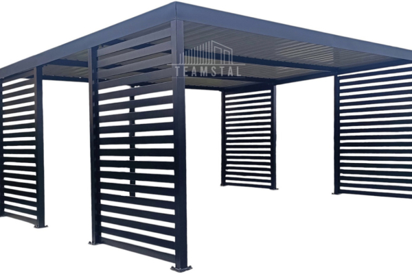Ogłoszenie - CarPort PREMIUM - Wiata samochodowa 5x5 Antracyt - TS1024 - Szczecin - 14 600,00 zł