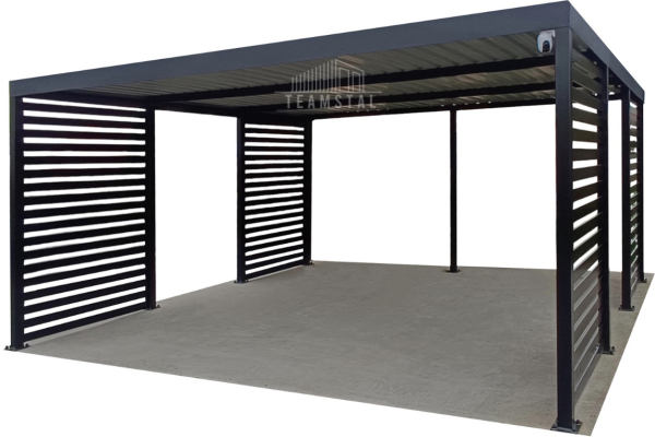 Ogłoszenie - CarPort PREMIUM - Wiata samochodowa 5x5 Antracyt - dodatkowa zabudowa TS1027 - Słupsk - 19 990,00 zł
