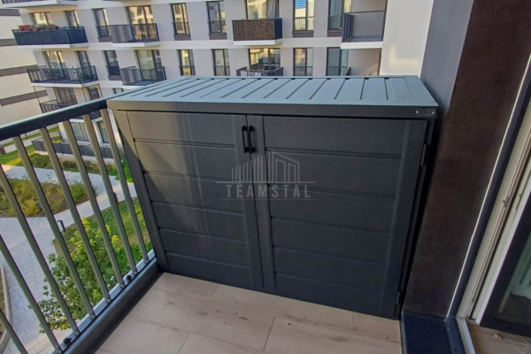 Ogłoszenie - Box rowerowy - Schowek na rower wózek 180x100  antracyt TS992 - Wrocław - 4 300,00 zł
