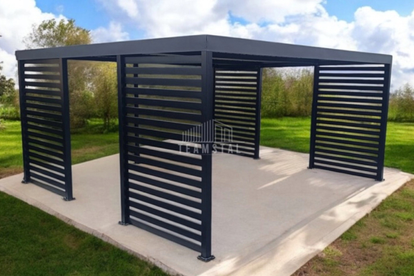 Ogłoszenie - CarPort PREMIUM - Wiata samochodowa 6x6 Antracyt - dodatkowa zabudowa TS1028 - Jastrzębie-Zdrój - 26 500,00 zł