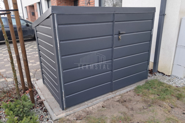 Ogłoszenie - Box rowerowy - schowek Moto-Box 1,9x1,1m - antracyt TS980 - Nowogard - 3 950,00 zł