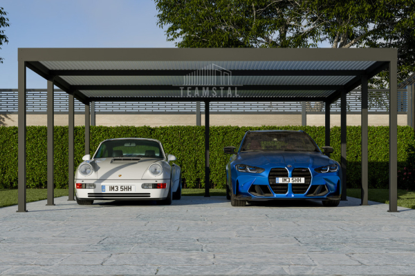Ogłoszenie - CarPort PREMIUM - Wiata samochodowa 6x5,5 Antracyt - TS10345 - Chojnice - 19 290,00 zł