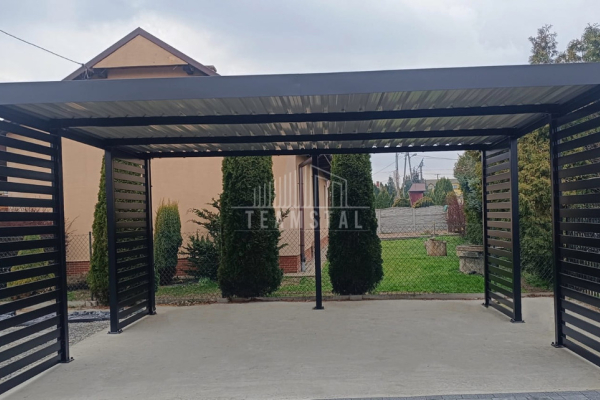 Ogłoszenie - CarPort PREMIUM - Wiata samochodowa 5x5 Antracyt - dodatkowa zabudowa TS1025 - Gorzów Wielkopolski - 19 990,00 zł