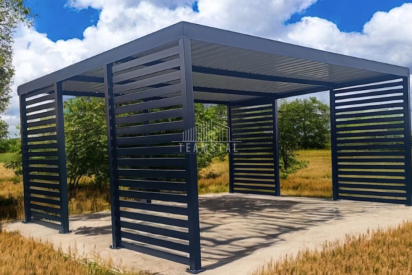 Ogłoszenie - CarPort PREMIUM - Wiata samochodowa 6x6 Antracyt - dodatkowa zabudowa TS1028 - Jastrzębie-Zdrój - 26 500,00 zł