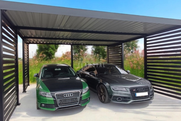 Ogłoszenie - CarPort PREMIUM - Wiata samochodowa 5x5 Antracyt - TS1030 - Sopot - 14 600,00 zł